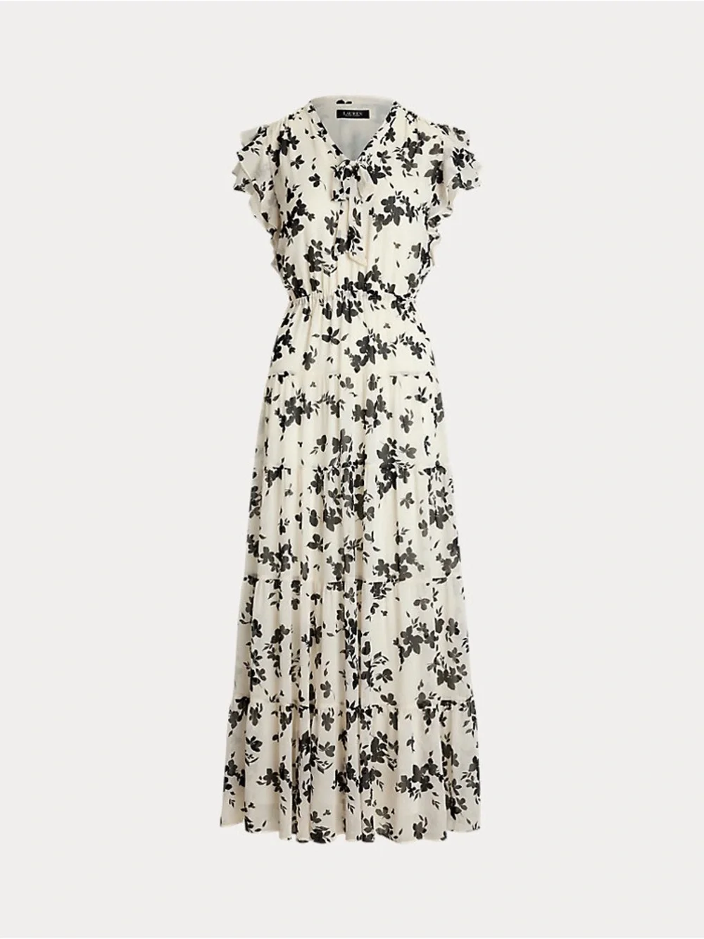 NWOT LAUREN RALPH LAUREN
Floral Georgette Tie-Neck Maxidress size 16 - Picture 14 of 16